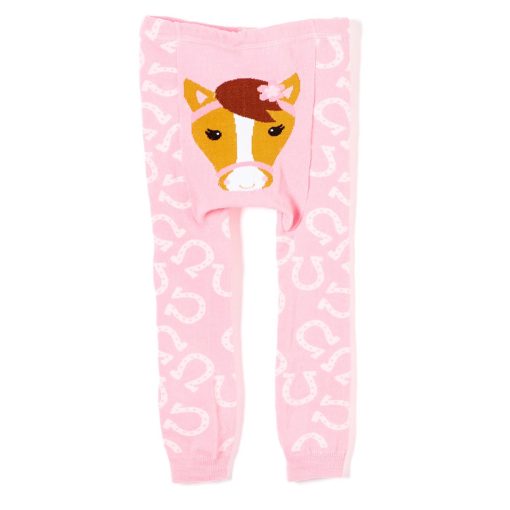 Pink Horse Cotton Leggings (3-12mos) - Image 3