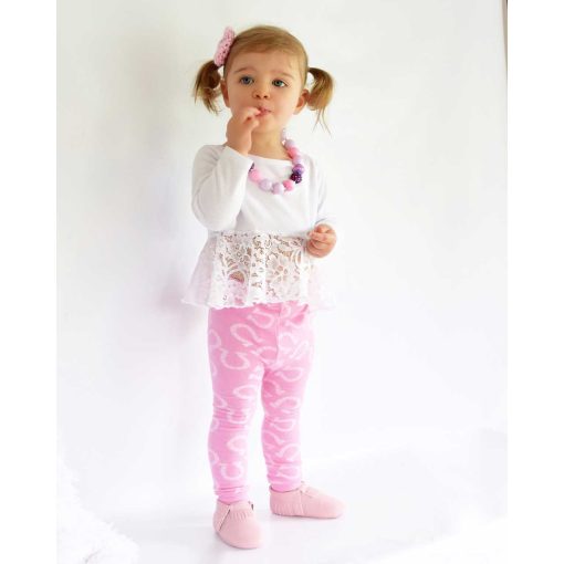 Pink Horse Cotton Leggings (3-12mos) - Image 4