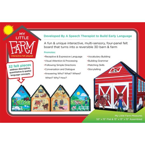 My Little Farm Felt Sensory & Language Toy - Image 2