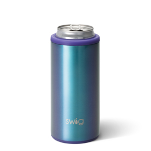 Swig 12oz Leather Skinny Can Cooler