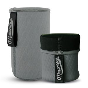 2-Pack 1qt Mason Jar Neoprene Sleeves (Grey)