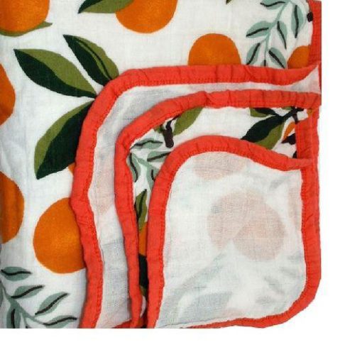 4 Layer Muslin Blanket (Oranges) - Image 4