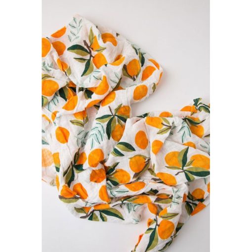 4 Layer Muslin Blanket (Oranges) - Image 2