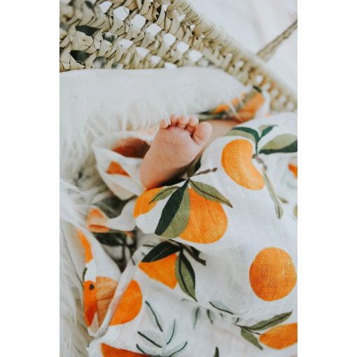 4 Layer Muslin Blanket (Oranges) - Image 3