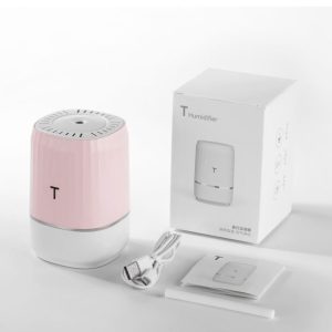 Desktop Ultrasonic Humidifier / Diffuser (Pink)