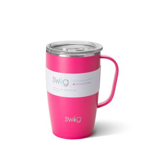 18oz Handled Mug (Hot Pink)