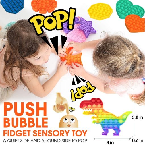 Bubble Fidget Popper (Rainbow Shapes) - Image 3