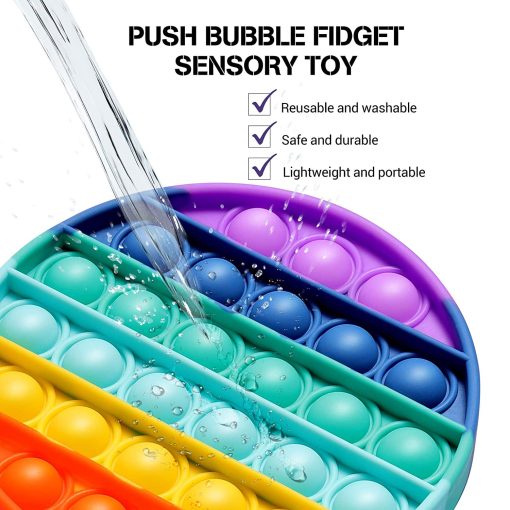 Bubble Fidget Popper (Rainbow Shapes) - Image 2