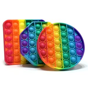 Bubble Fidget Popper (Rainbow Shapes)