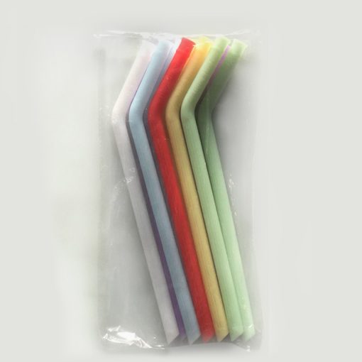 X-Wide Silicone Straws (Bent) - Image 4