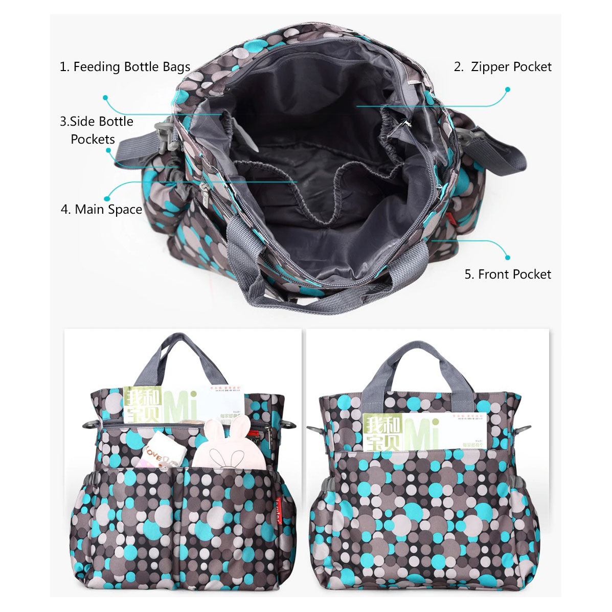 designer tote diaper bags