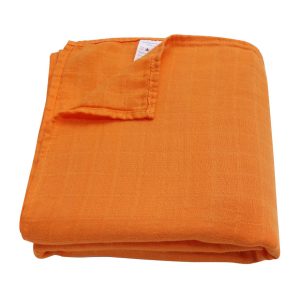 Bamboo Swaddling Blanket (Tangerine)