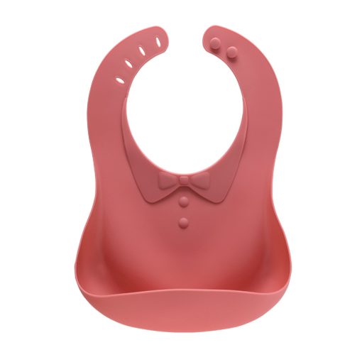 Silicone Bib (Red Bowtie)