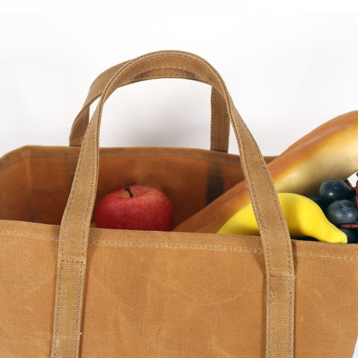 Waxed Canvas Grocery Bags - Image 6