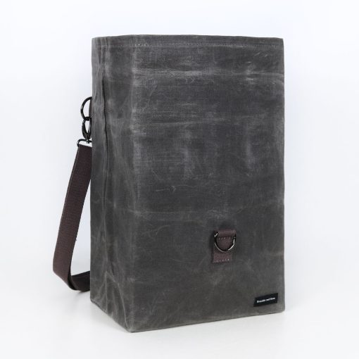 Insulated Waxed Canvas Lunch Sack (NEW Grey) - Image 7