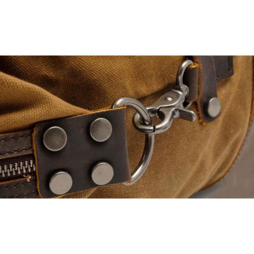 Canvas Weekender Bag (Khaki) - Image 2