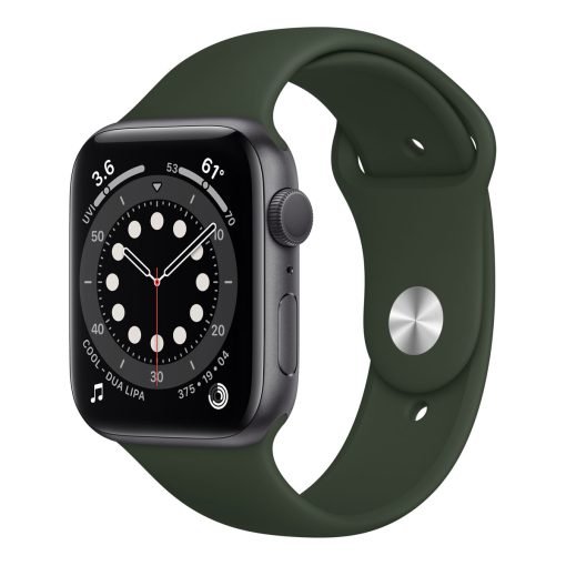 Smartwatch with Silicone Band (Muted Green)