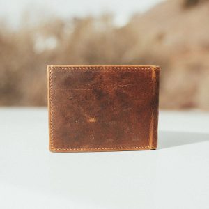 Bifold Top Grain Leather Wallet (Antique Brown)