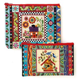 Colorful Creatures Eco Pouches (Set of 2)