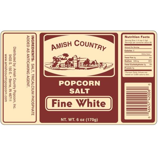 Fine White Popcorn Salt (6oz) - Image 3