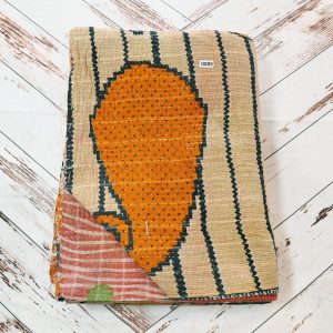 Multilayer Indian Kantha Blanket (Oversized Throw) #0089