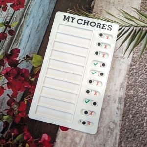 "Chores" Reusable Checklist Board (Blank)