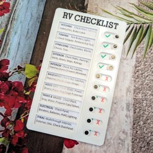 "RV Checklist" Reusable Checklist Board (Customizable)