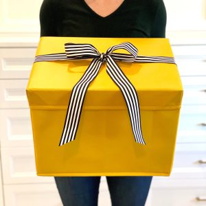 Large Yellow Heavy-Duty Reusable Gift Box