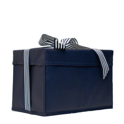 Shoebox Size Navy Reusable Gift Box - Image 3