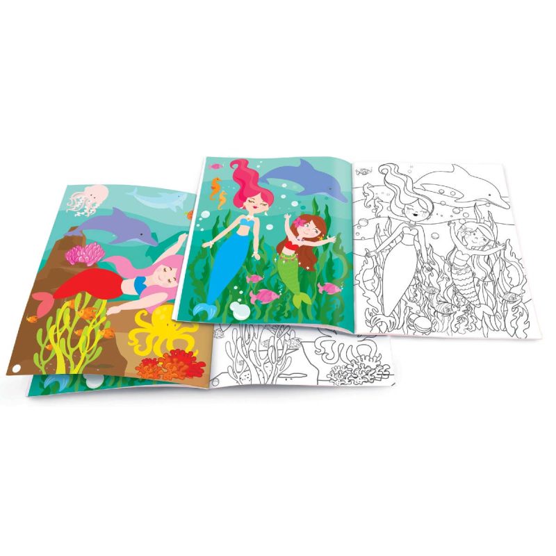 Magical Mermaids Dry Erase Coloring Book The Piggy Story