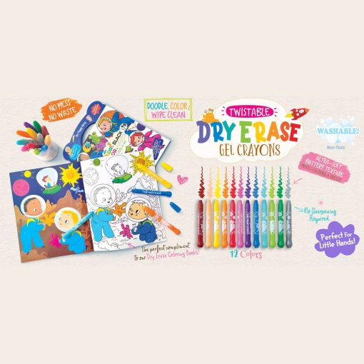 Dry Erase Twistable Gel Crayons (World Animals) - Image 4