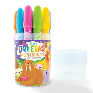 Dry Erase Twistable Gel Crayons (World Animals)