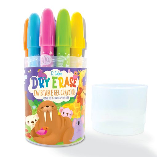 Dry Erase Twistable Gel Crayons (World Animals)