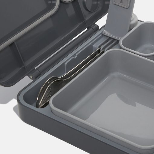 Built Lunchbox with Utensils (Cool Grey) - Image 3