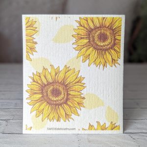 Reusable Swedish Dishcloth (Blooming Sunflowers)