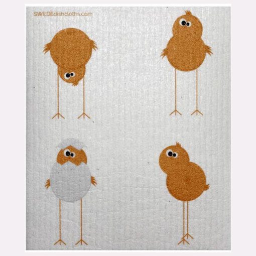 Reusable Swedish Dishcloth (Funny Chicks)