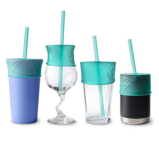 Universal Silicone Straw Tops (Fresh/Mint) - Image 3