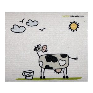 Reusable Swedish Dishcloth (Sunny Cow)