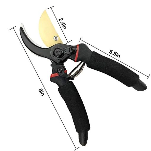 8" Titanium Bypass Pruning Shears - Image 4