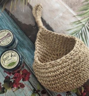 Handmade Crochet Jute Hanging Baskets