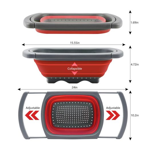 Collapsible Kitchen Colander - Image 4