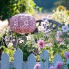 11" Square Sunflower Solar Pod (Clay)
