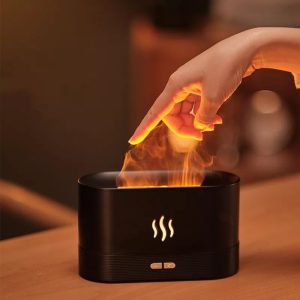 Ultrasonic "Flame" Humidifier / Diffuser (Black)
