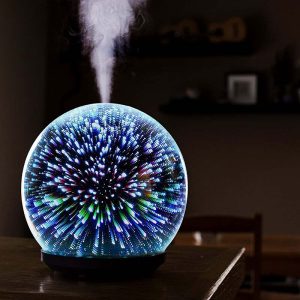 Glass Ultrasonic Firework Humidifier Diffuser (Globe)