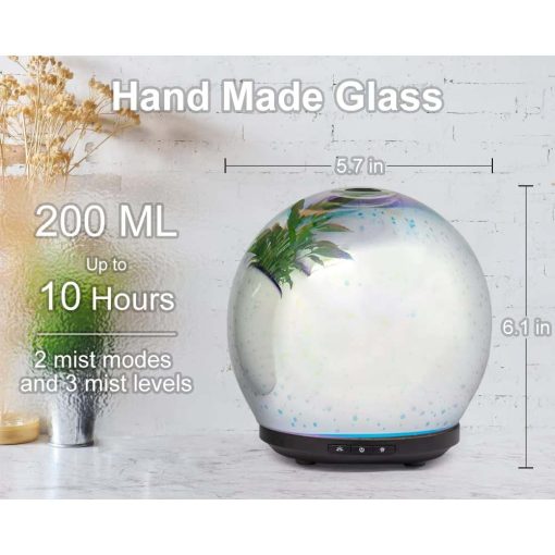 Glass Ultrasonic Firework Humidifier Diffuser (Globe) - Image 3