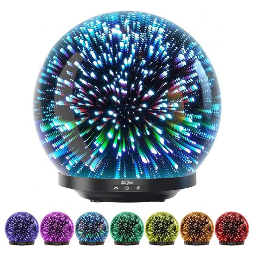 Glass Ultrasonic Firework Humidifier Diffuser (Globe) - Image 4