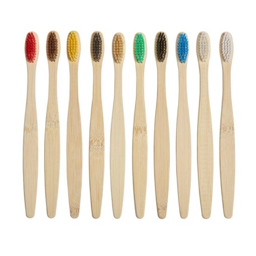 Adult Bamboo Toothbrush 10-Pack