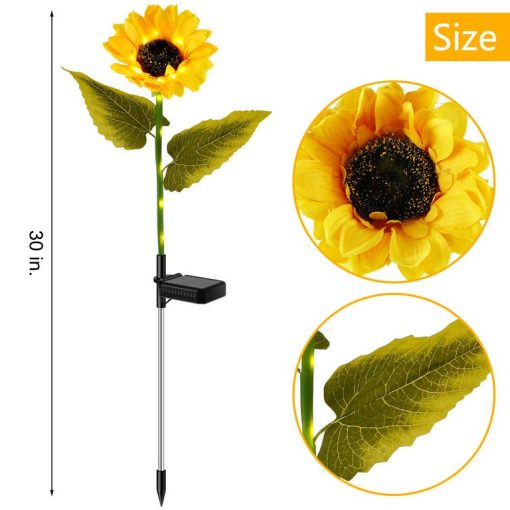 30" Solar Sunflower - Image 2