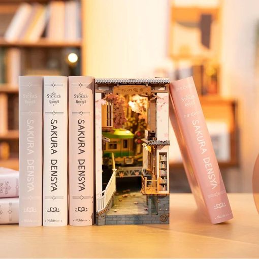 Miniature Book Nook Kit<br>(Sakura Densya) - Image 2