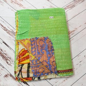Indian Kantha Blanket (Twin/Throw) #0174